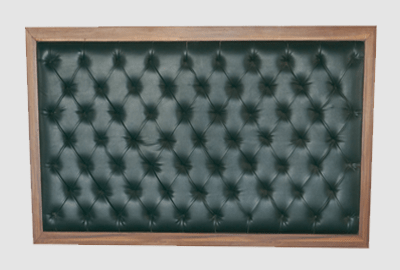 Framed Chesterfield Green Headboard